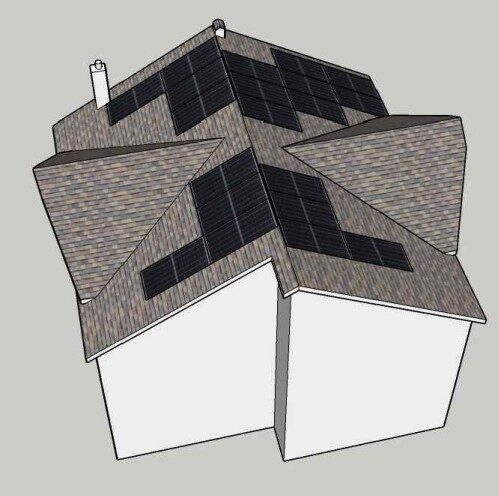 Stație fotovoltaică 12kW Codru Chișinău, strada Dumbrăvii – panouri solare ePrime