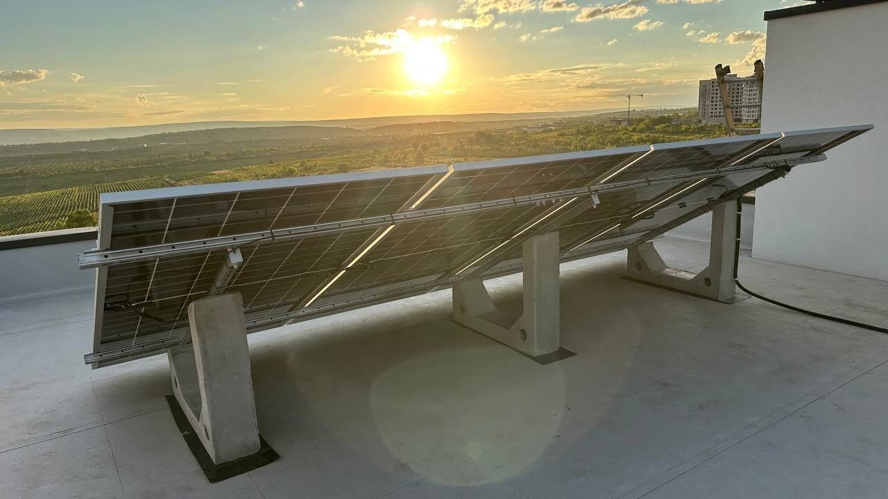 ePrime Centrală fotovoltaică de 12 kW în or. Durlești, str. Ștefan Ciobanu