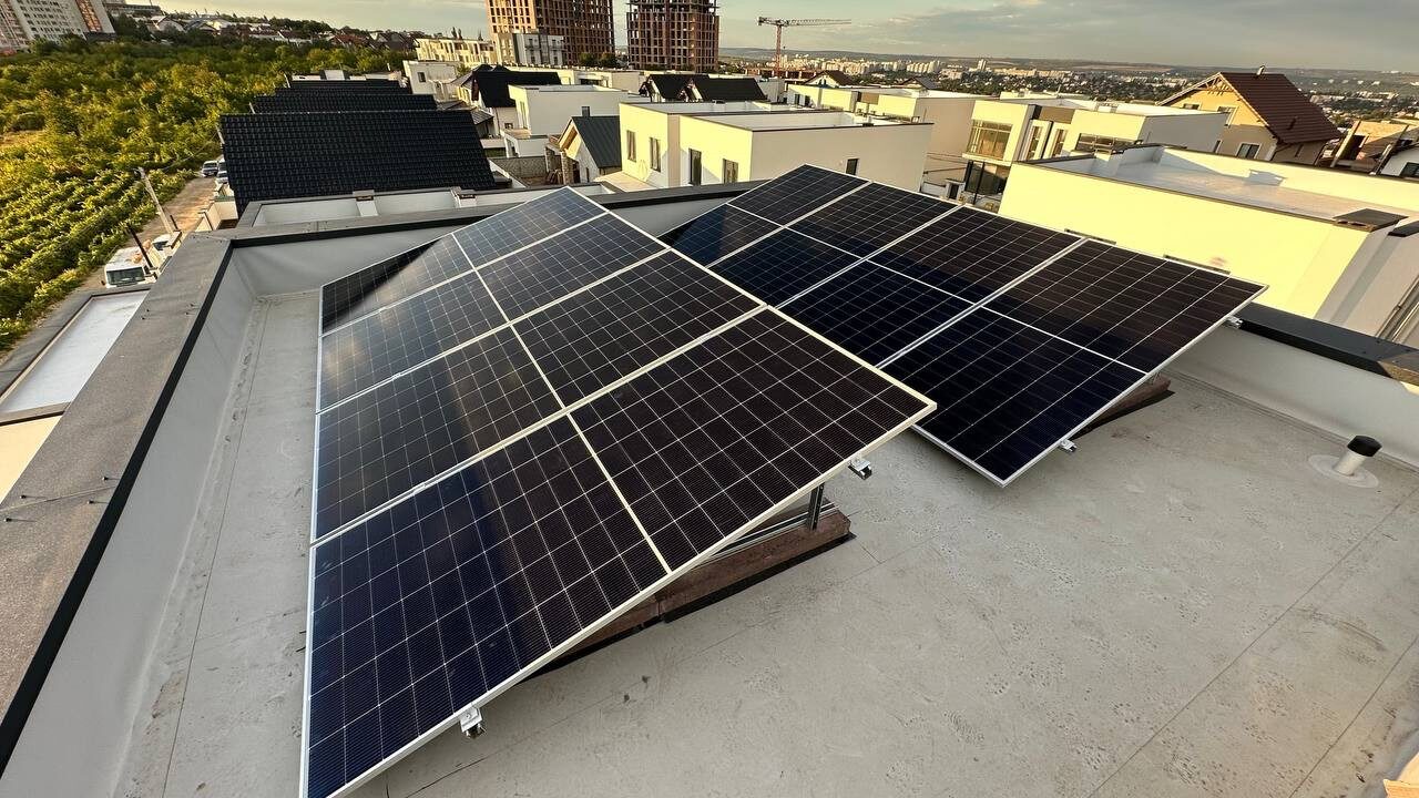 ePrime Centrală fotovoltaică de 12 kW în or. Durlești, str. Ștefan Ciobanu
