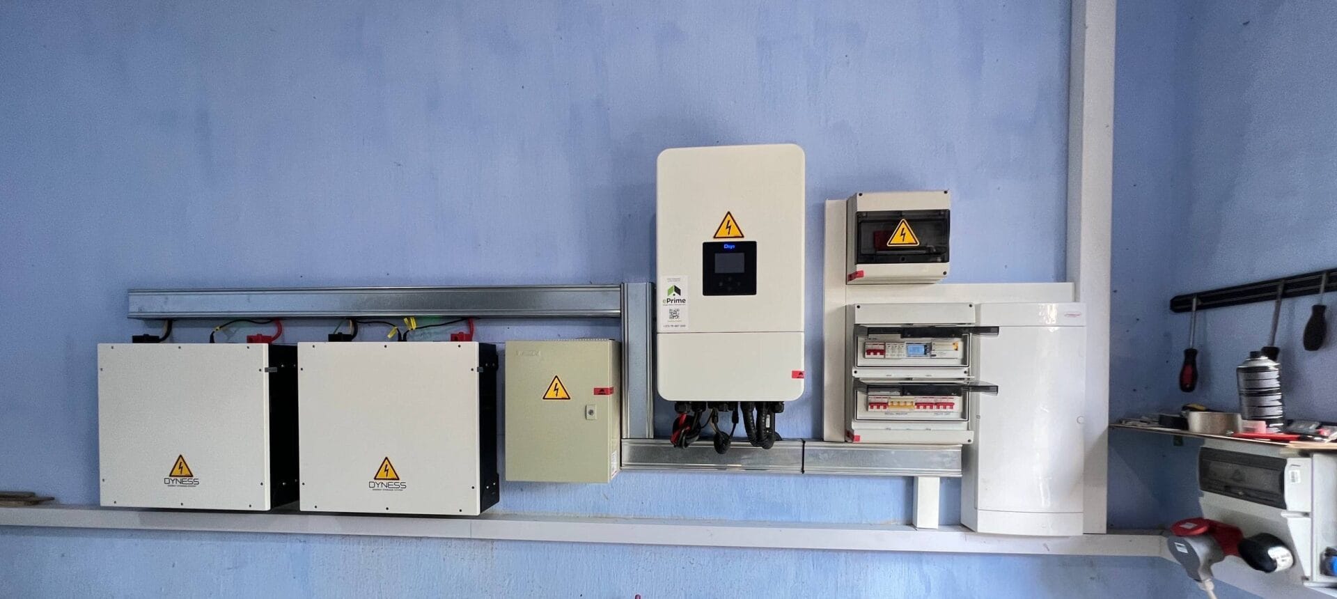 Stație fotovoltaică 12kW Colibași strada Libertății panouri solare ePrime