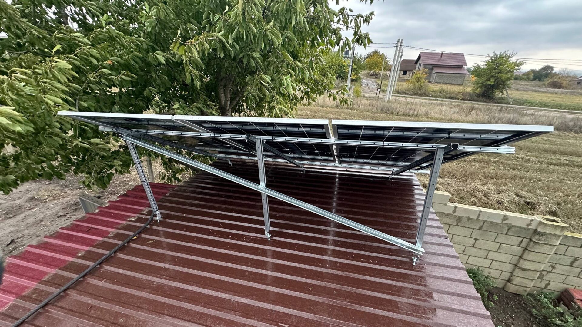 Stație fotovoltaică 12kW Gotești strada Mircea cel Bătrîn panouri solare ePrime