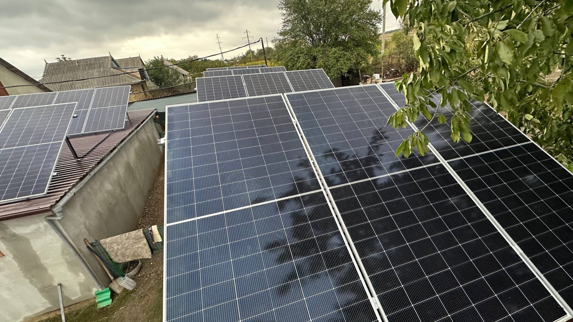 Stație fotovoltaică 12kW Gotești strada Mircea cel Bătrîn panouri solare ePrime