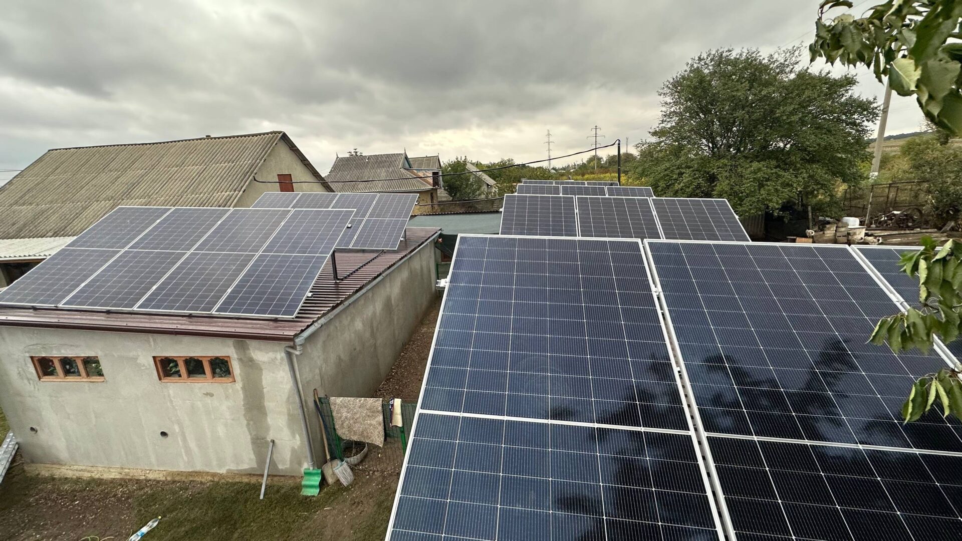 Stație fotovoltaică 12kW Gotești strada Mircea cel Bătrîn panouri solare ePrime