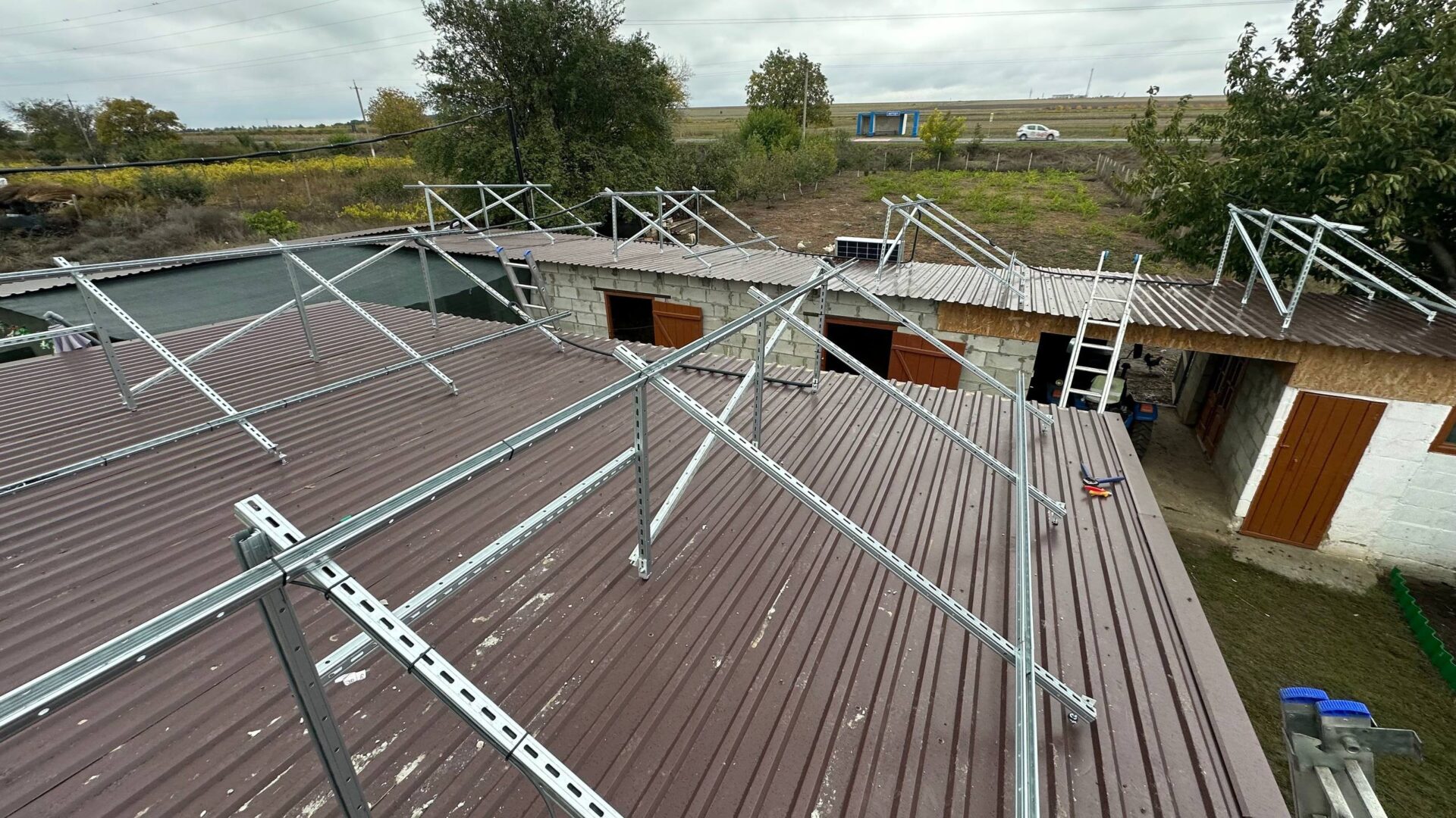 Stație fotovoltaică 12kW Gotești strada Mircea cel Bătrîn panouri solare ePrime