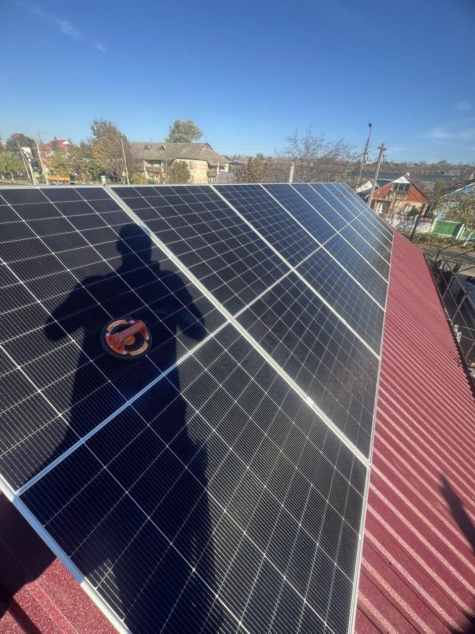 Stație fotovoltaică 12kW Colibași strada Libertății panouri solare ePrime