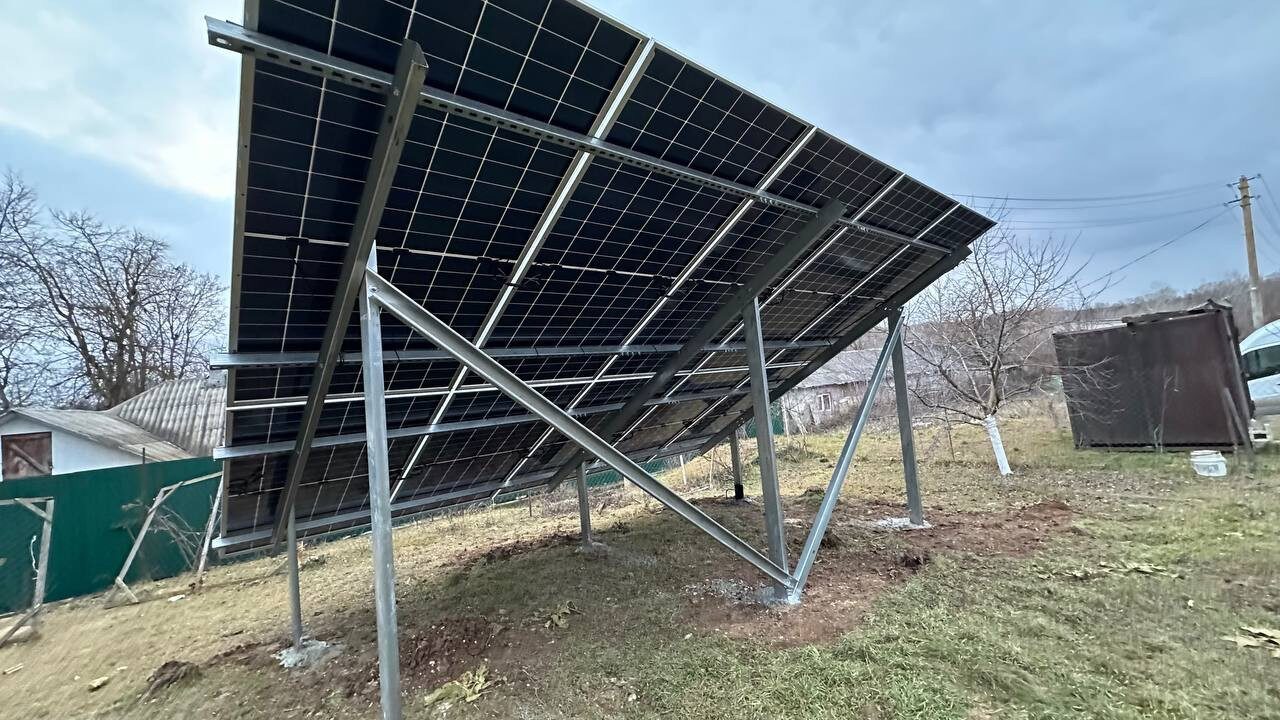 panouri fotovoltaice rezina, montaj la sol, growatt moldova, longi 610w, eprime, energie solara.