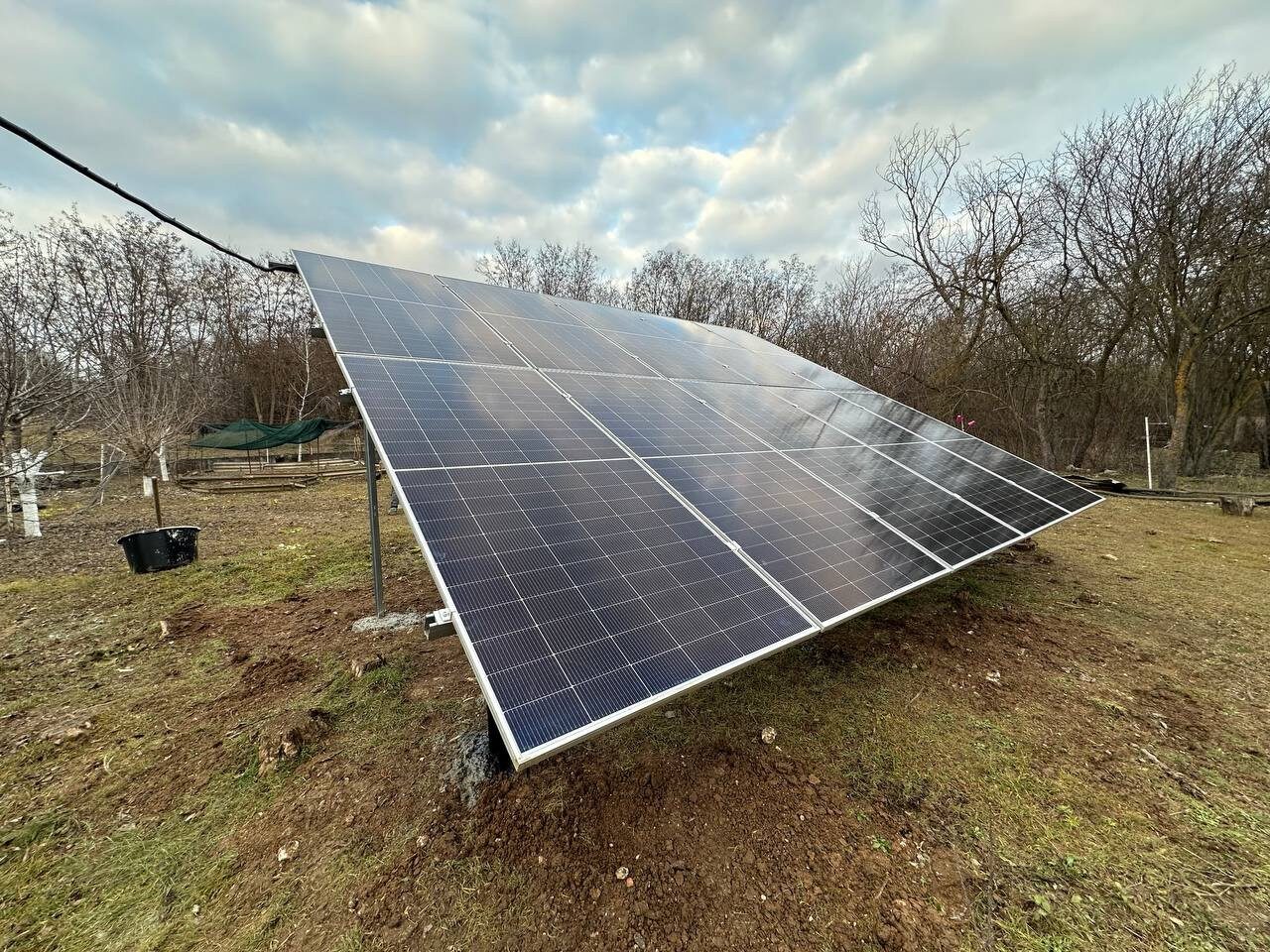 panouri fotovoltaice rezina, montaj la sol, growatt moldova, longi 610w, eprime, energie solara.