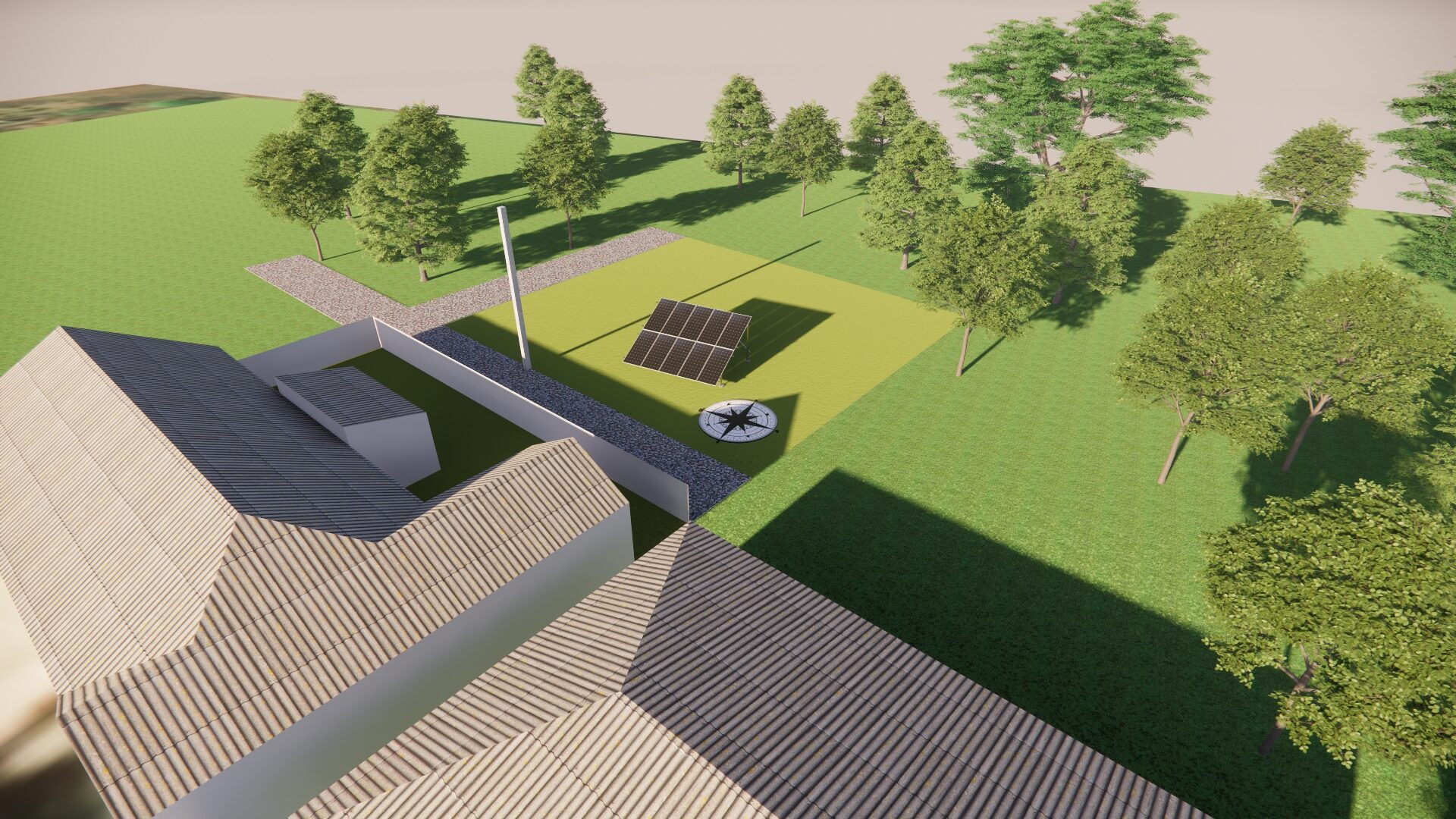 panouri fotovoltaice rezina, montaj la sol, growatt moldova, longi 610w, eprime, energie solara.