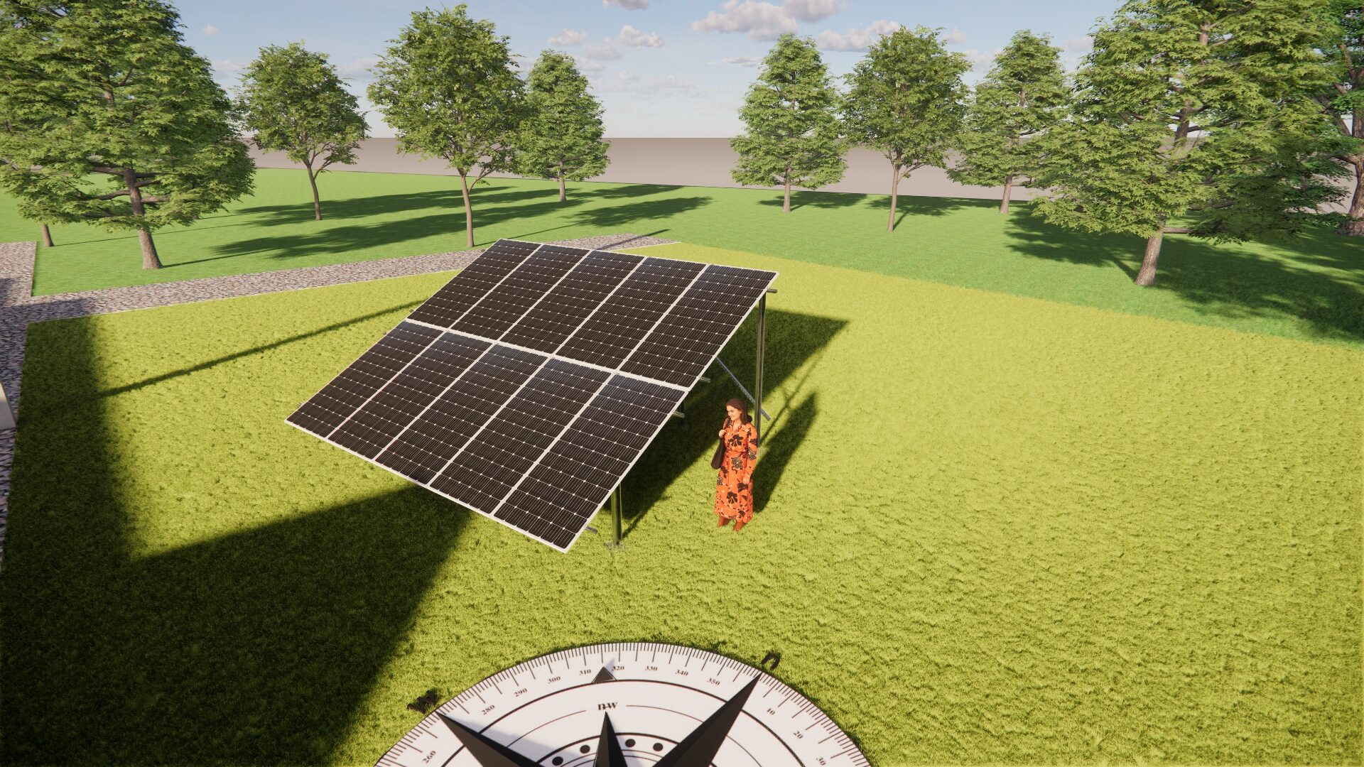 panouri fotovoltaice rezina, montaj la sol, growatt moldova, longi 610w, eprime, energie solara.