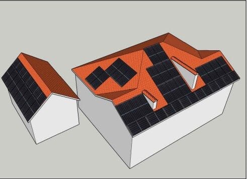3D модель размещения солнечных панелей для оптимизации выработки энергии ePrime