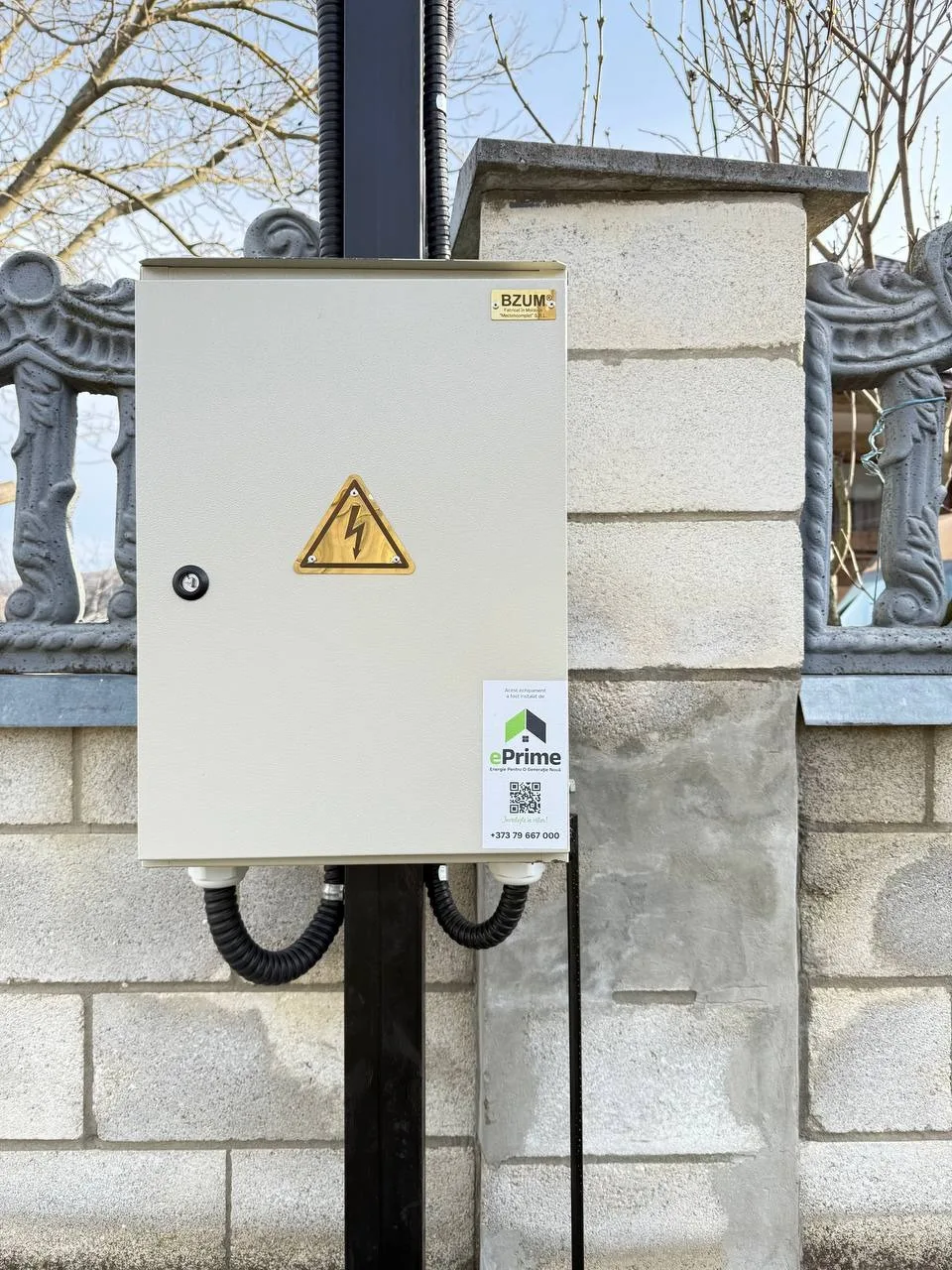 Bloc de măsură și protecție (BMP) instalat pentru sistem fotovoltaic.