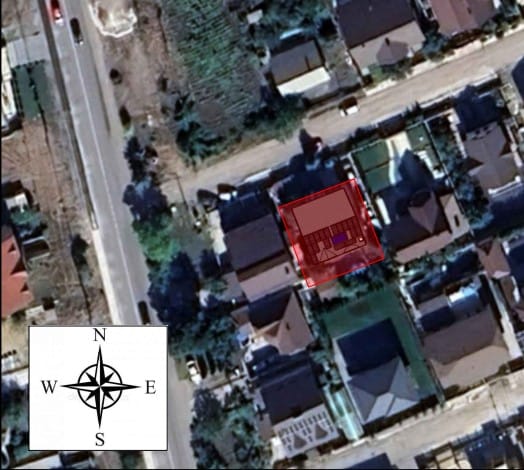 Modelare 3D a amplasării panourilor fotovoltaice LONGi pe acoperiș rezidențial complex