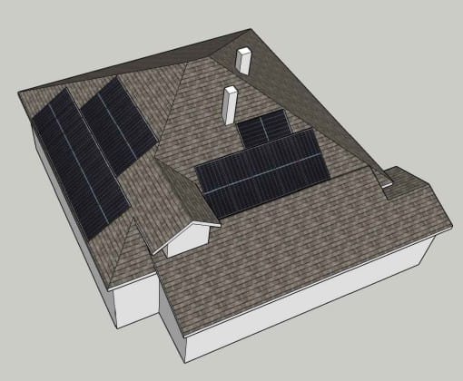 Modelare 3D a amplasării panourilor solare pentru eficiență maximă.