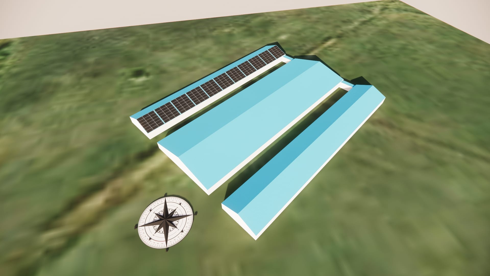 D-моделирование и расчет затенений в программе PVsyst для коммерческой солнечной станции мощностью 113 кВт от E-Prime