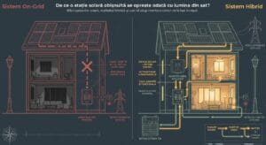 Diferența critică dintre invertorul de rețea (On-Grid) și cel hibrid